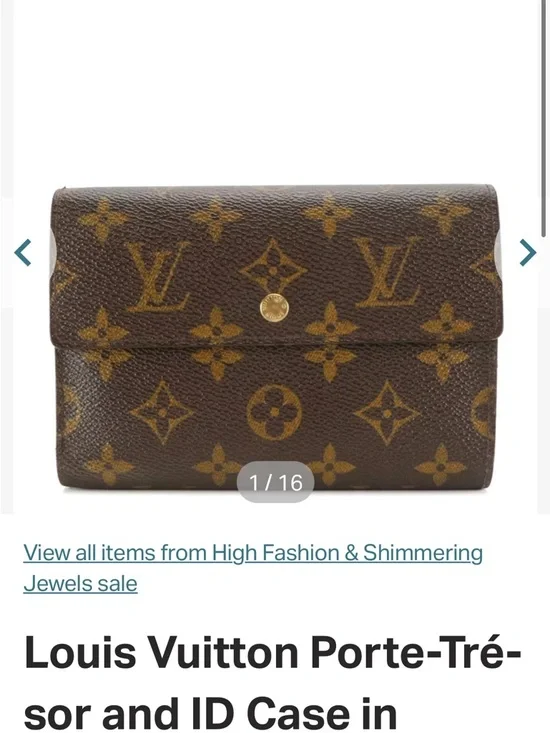 Louis Vuitton Porte-Tresor Monogram Canvas Wallet - Picture 1 of 16